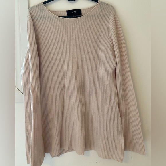 Cashmere Light Pink Lightweight Sweater - Picture 3 of 6